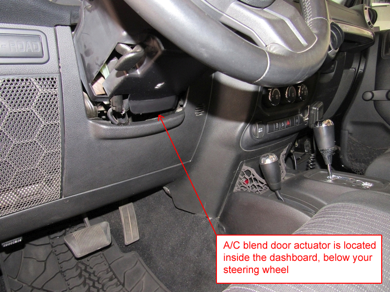 Jeep JK A/C Blend Door Actuator Replacement