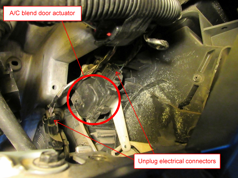 Jeep JK A/C Blend Door Actuator Replacement 