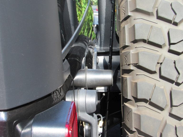 Jeep JK spare tire bump stop extensions